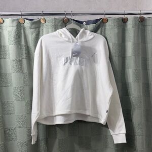 Puma Women's Classic White Hoodie